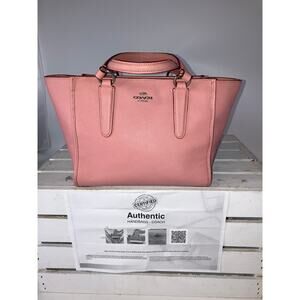 COACH 33996 SMALL PINK SAFFIANO LEATHER WOMENS HADNBAG